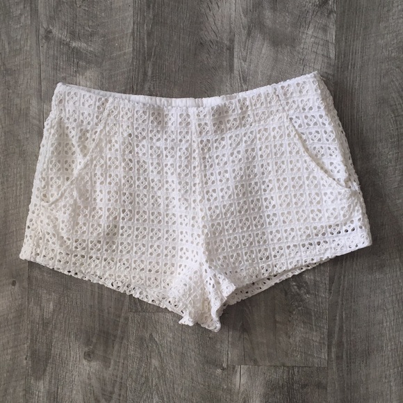 Zara Pants - Zara Eyelet Shorts
